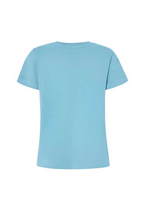 T-shirt Pinko donna 100373 A228 celeste maniche corte mini logo PINKO | T-shirt | 100373 A228E63